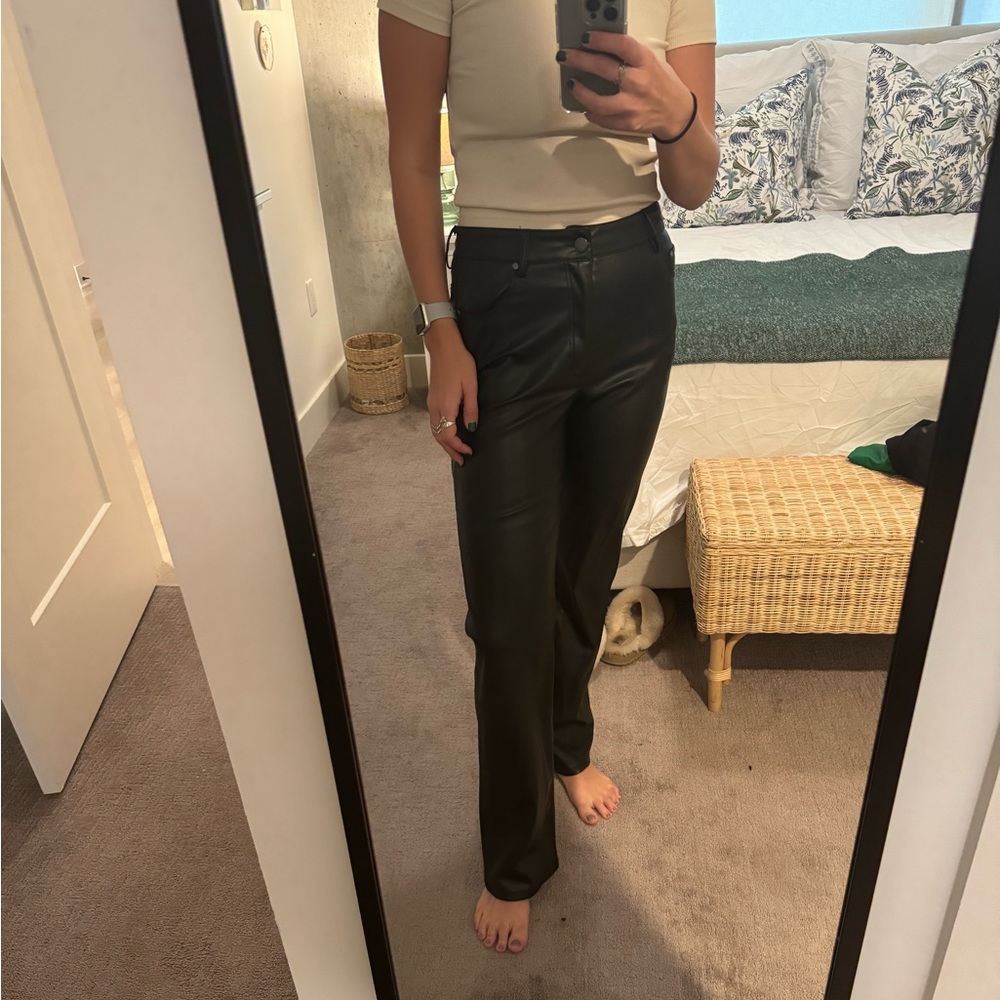 Zara leather pants